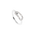 Dinh Van Maillon 18K White Gold Diamond Small Ring