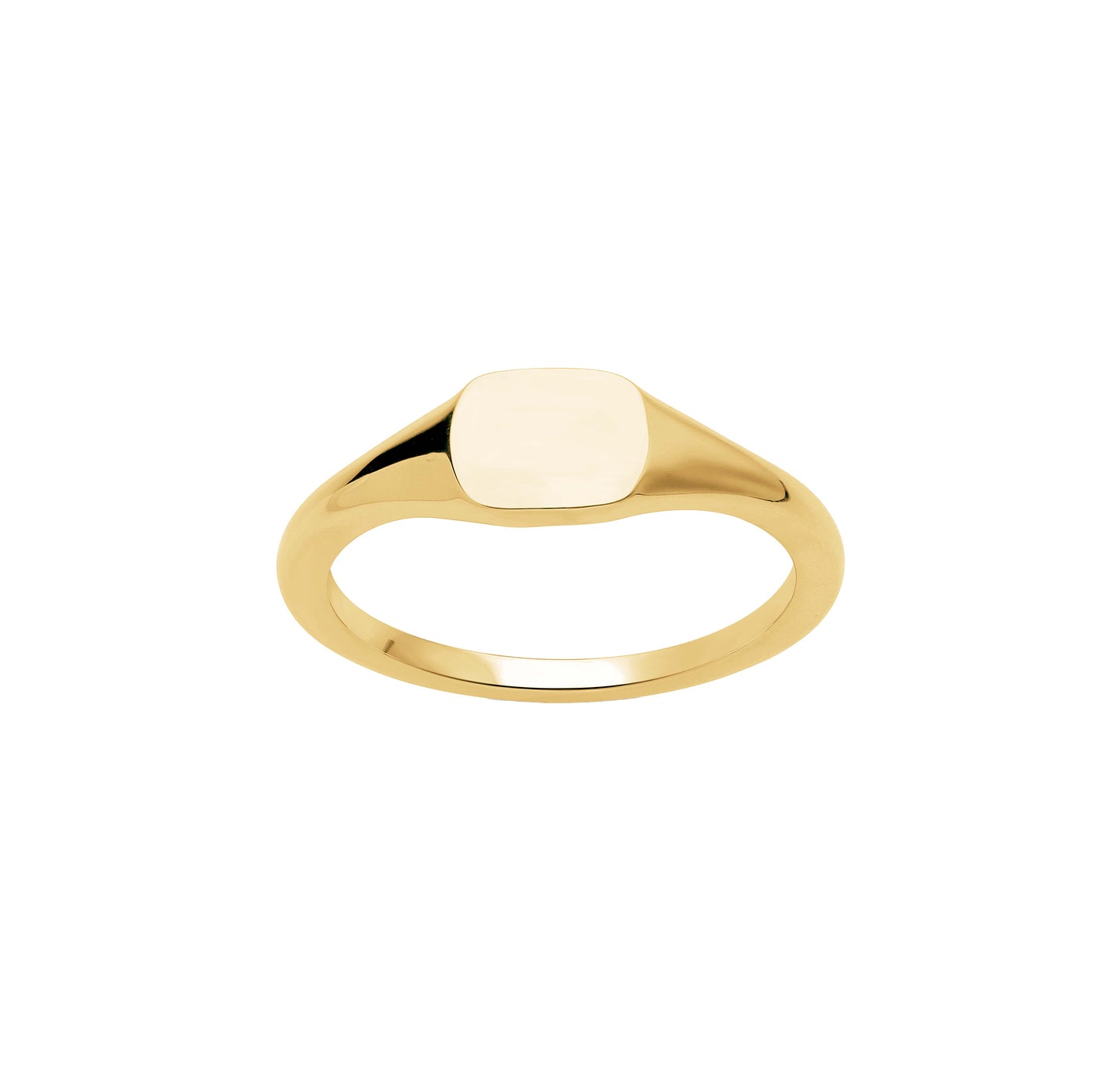 Yellow Gold Square Signet Ring | Initial Jewelry | Fink's