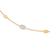 Marco Bicego Siviglia 18k Yellow Gold Small Bean Bracelet with Diamond Accent