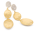 Marco Bicego Siviglia 18k yellow and white gold Triple Drop Earrings with Diamond Accent