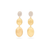 Marco Bicego Siviglia Mixed Metals Triple Drop Earrings with Diamond Accent