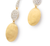 18k Yellow and White Gold Marco Bicego Siviglia Hook Earrings with Diamond Accent