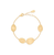 Marco Bicego Lunaria Yellow Gold Petal Station Bracelet