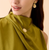 Marco Bicego Lunaria Yellow Gold Small Petal Pendant Necklace on model