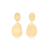 Marco Bicego Lunaria Yellow Gold Small Double Drop Earrings