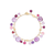 Marco Bicego Paradise Single Strand Amethyst and Pink Tourmaline Bracelet