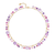 Marco Bicego Paradise Amethyst and Pink Tourmaline Necklace in 18k yellow gold