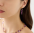 Marco Bicego Paradise Multi-Strand Amethyst and Pink Tourmaline Earrings on Model