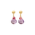Marco Bicego Paradise Amethyst and Pink Tourmaline Drop Earrings