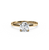 The Studio Collection Round Diamond Engagement Ring with Hidden Halo in Yellow Gold