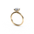 The Studio Collection Round Diamond Engagement Ring with Hidden Halo in Yellow Gold