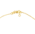 Yellow Gold Puff Heart Station Bracelet clasp