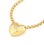 14k Yellow Gold Diamond Heart Pendant on chain