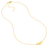 Sabel Collection Yellow Gold 3 Heart Cable Necklace