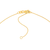 Sabel Collection Yellow Gold 3 Heart Cable Necklace