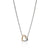 John Hardy Essentials Mixed Metals Heart Link Necklace with Diamonds