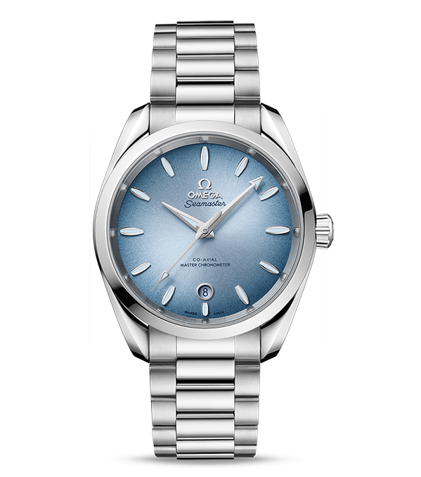 OMEGA Seamaster Aqua Terra 150M Co-Axial Master Chronometer, 38mm with Summer Blue Dial