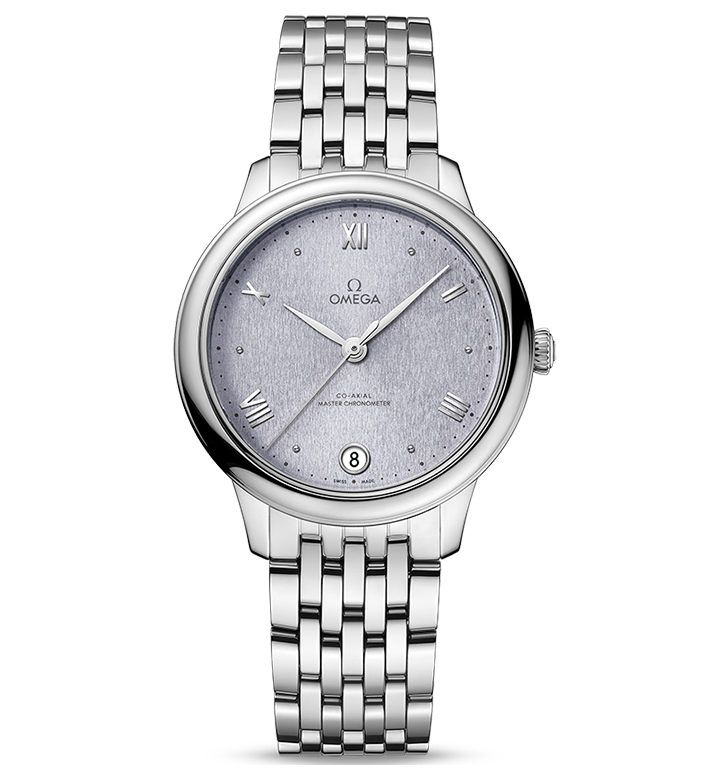 OMEGA De Ville Prestige Co-Axial Master Chronometer, 34mm with Lavender Dial