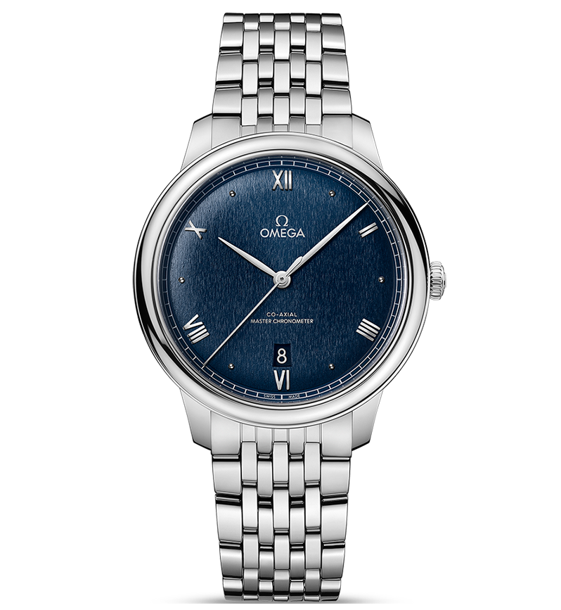 OMEGA De Ville Prestige Co-Axial Master Chronometer, 40mm with Matte Blue Dial