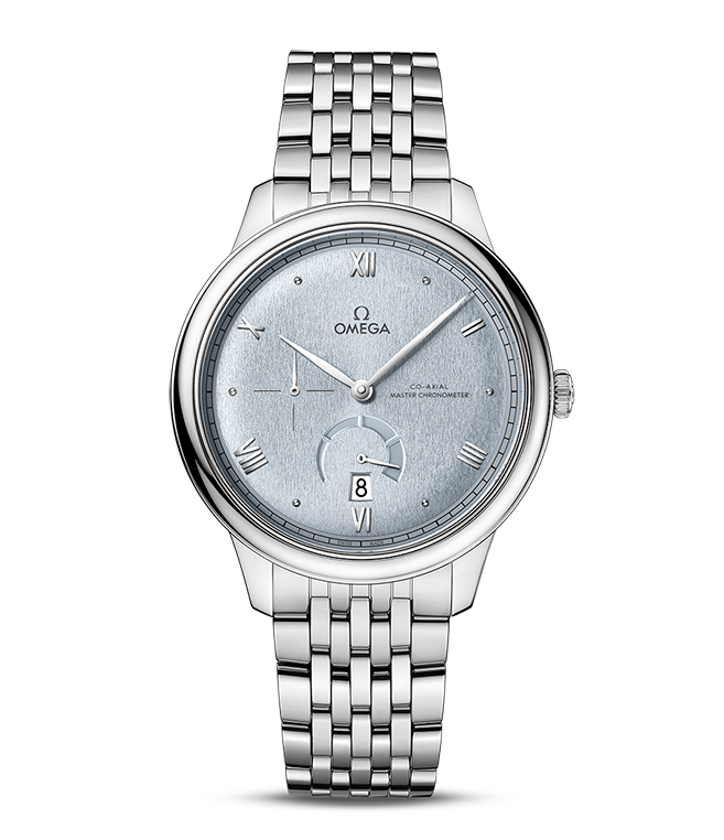 OMEGA De Ville Prestige Co-Axial Master Chronometer Power Reserve, 41mm with Ice Blue Dial