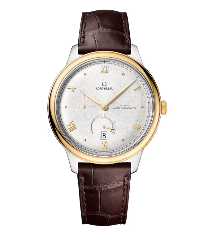OMEGA De Ville Prestige 41mm Watch with Brown Leather Strap