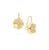 Marco Bicego Petali Yellow Gold Diamond Flower Drop Earrings