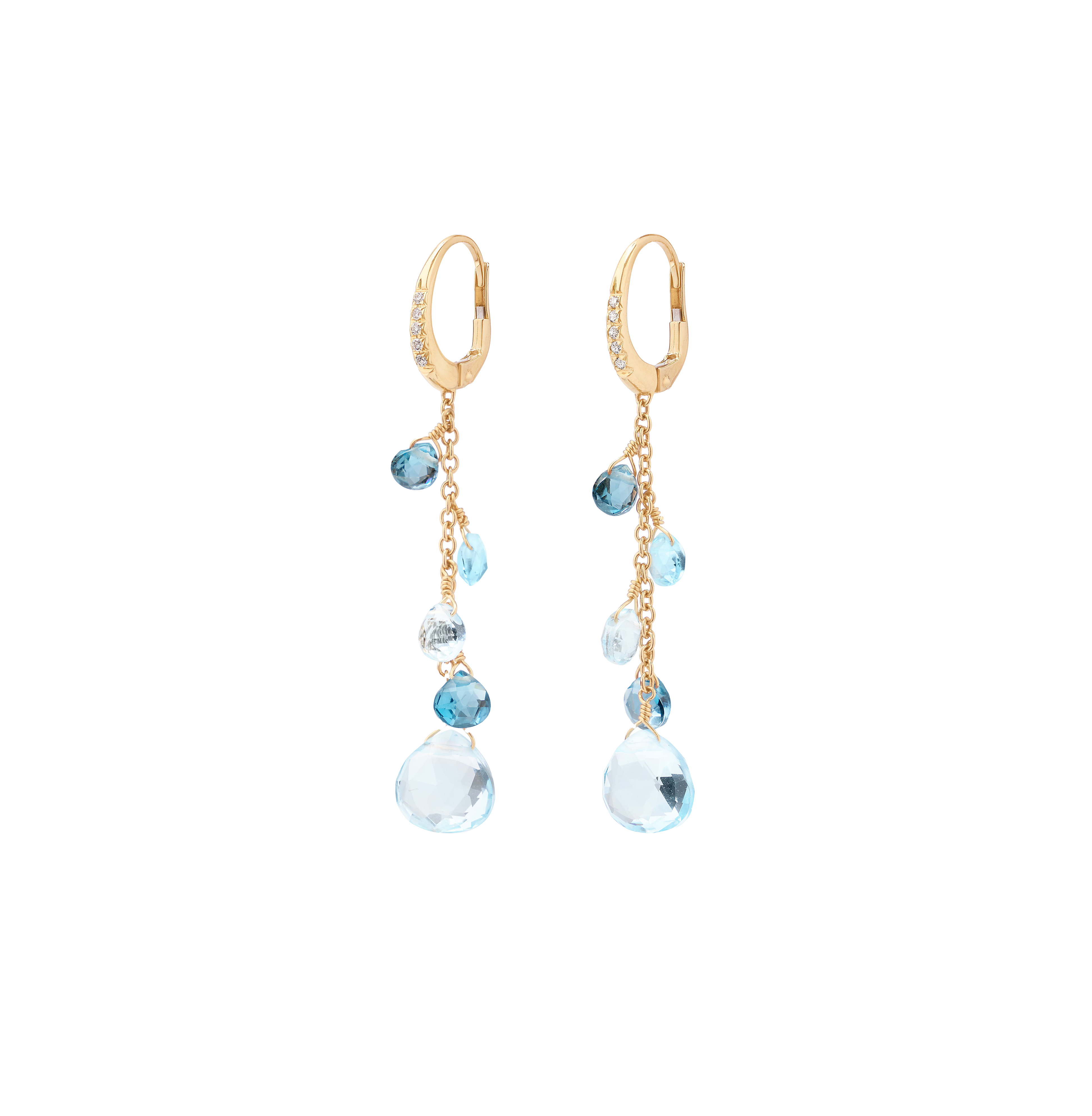 eRiNGo　1212 18K Yellow Gold Turquoise Stud Earrings – Marco Bicego