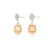 Marco Bicego Lunaria Mixed Metal Gold Double Drop Earrings with Diamonds