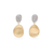 Marco Bicego Lunaria Mixed Metals Double Drop Earrings with Diamonds