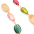 Marco Bicego Lunaria Tourmaline Multicolor and Diamond Cluster Dangle Earrings