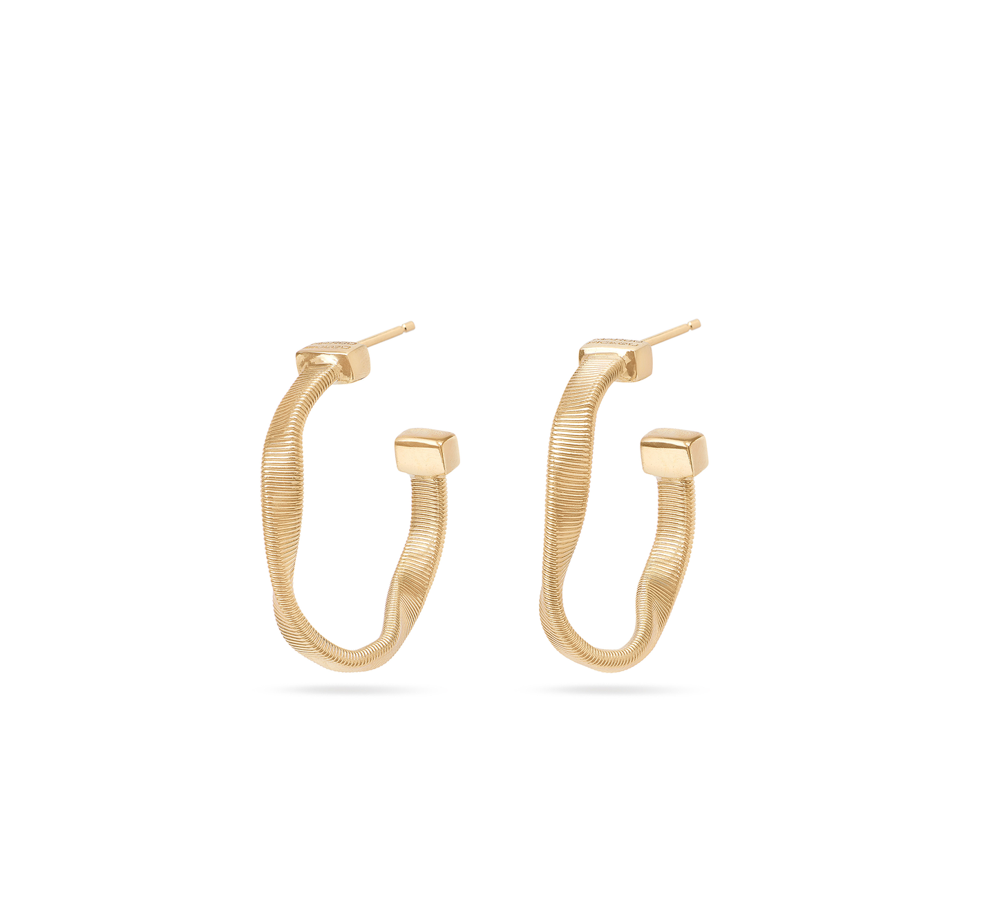 Marco Bicego Marrakech Yellow Gold Twisted Small Hoop Earrings