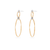 Marco Bicego Marrakech Onde Yellow Gold and Diamond Flat Link Earrings