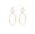 Marco Bicego Marrakech Onde Yellow Gold and Diamond Flat Link Earrings