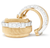 Marco Bicego Masai Yellow Gold Mini Handmade Earrings with Diamonds