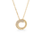 Sabel Collection Yellow Gold Small Swirl Diamond Pendant