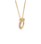 Sabel Collection Yellow Gold Small Swirl Diamond Pendant