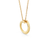 Sabel Collection Yellow Gold Small Swirl Diamond Pendant