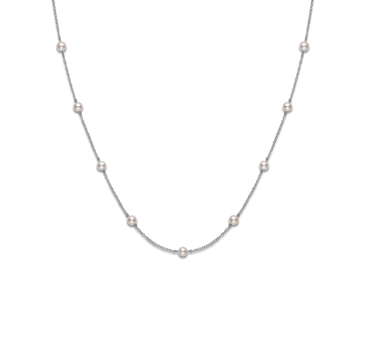 Mikimoto Akoya Cultured Pearl Station Necklace