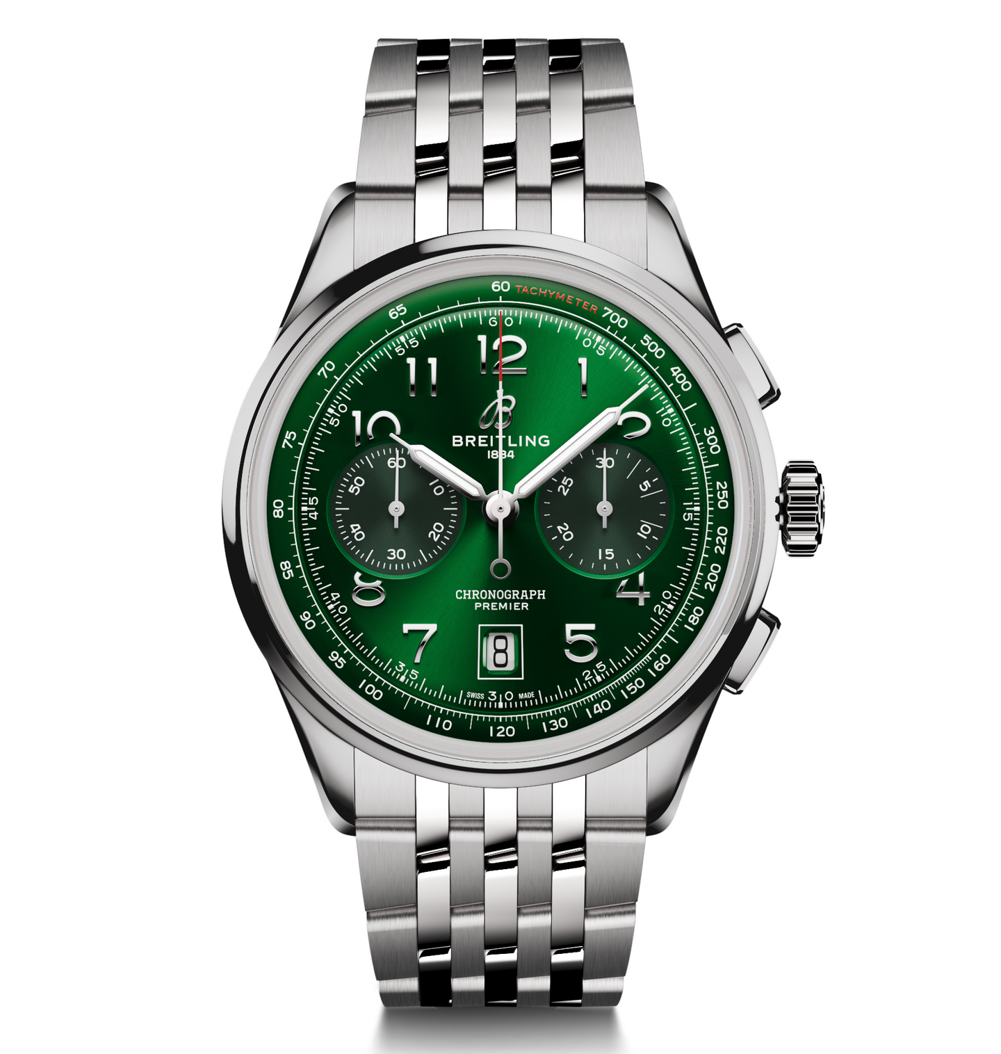 Breitling Premier B01 Chronograph 42mm Watch with Green Dial