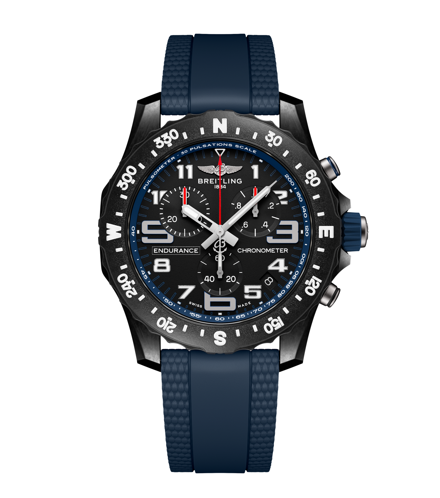 Breitling Endurance Pro 44 Watch with Navy Blue Strap