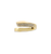 Sabel Collection Yellow Gold Diamond Sprinkled Bypass Ring