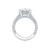Fink's Exclusive Round Diamond Engagement Ring with Hidden Halo in Platinum