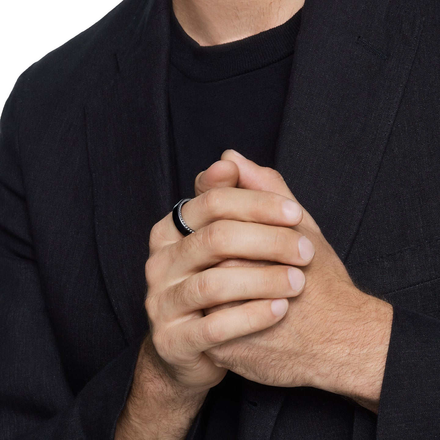 David Yurman The Wedding Collection Ring in Black Titanium (Image 5)