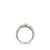 David Yurman X Crossover Band Ring in Sterling Silver with 18K Yellow Gold, 6mm in 18-Karat Rose Gold (Image 4)