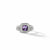Petite Albion® Ring with Amethyst and Diamonds, Size 7 (Image 2)