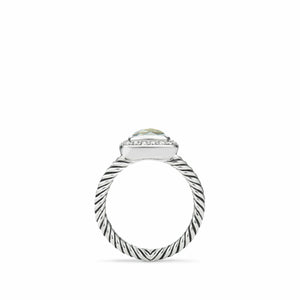 Petite Albion® Ring with Prasiolite and Diamonds, Size 7 (Image 4)