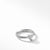 David Yurman Cable Collectibles® Heart Stack Ring in Sterling Silver with Pavé Diamonds, 6.2mm in Sterling Silver