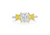 Fink&#39;s Exclusive White and Yellow Gold Cushion Diamond Engagement Ring with Fancy Yellow Diamond Accents