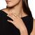 Cable Wrap Ring in Sterling Silver with Crystal and Pavé Diamonds, 11mm