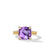Chatelaine Ring in 18K Yellow Gold with Amethyst and Diamonds, 11mm